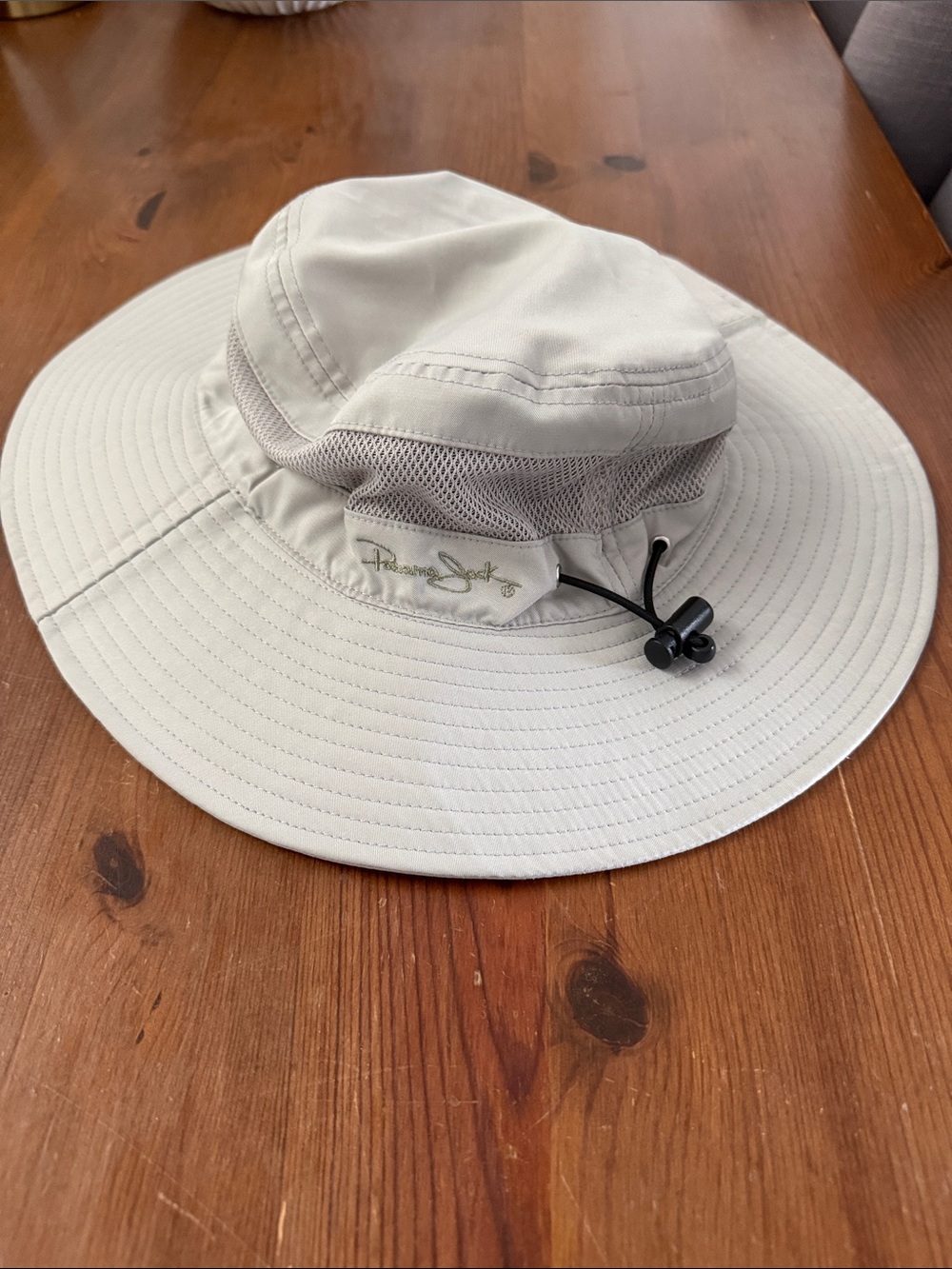 Panama Jack Light Beige Wide-Brim Outdoor Sun Hat